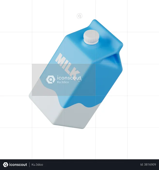 Milch  3D Illustration