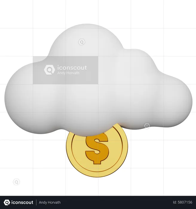 Moneda Digital  3D Icon