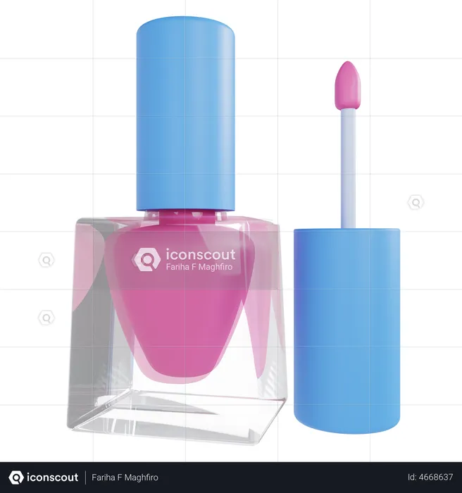 Nail Polish  3D Illustration