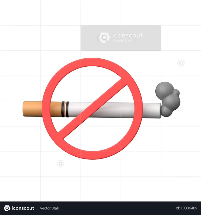 No Smoking  3D Icon