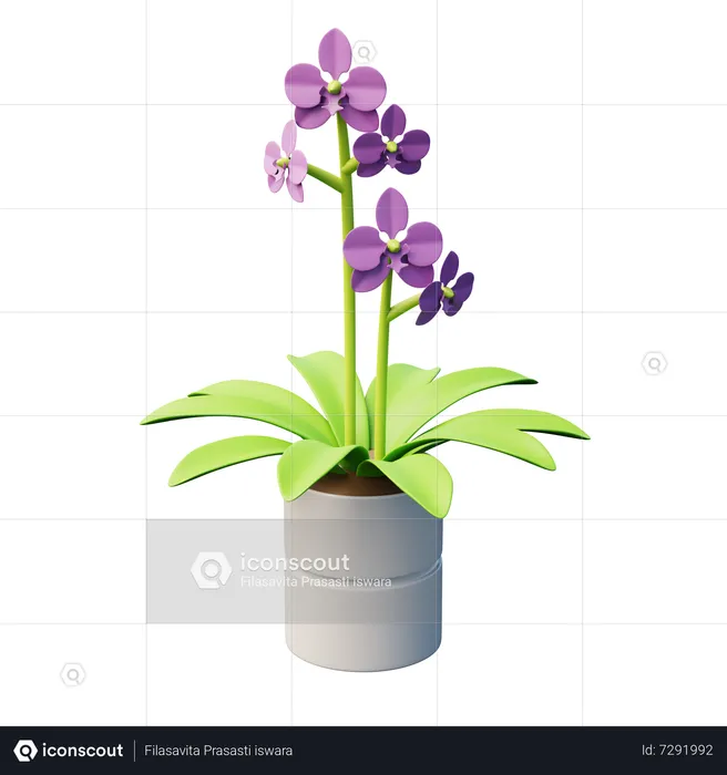 Plante d'orchidée papillon  3D Icon