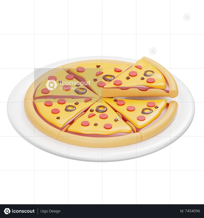 Pizza  3D Icon