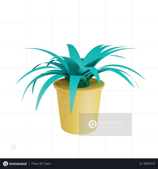 Plant Pot  3D Illustration