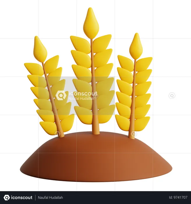 Planta de trigo  3D Icon