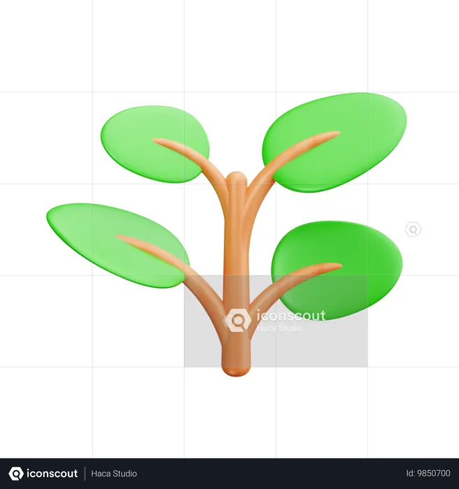 Plantas verdes  3D Icon