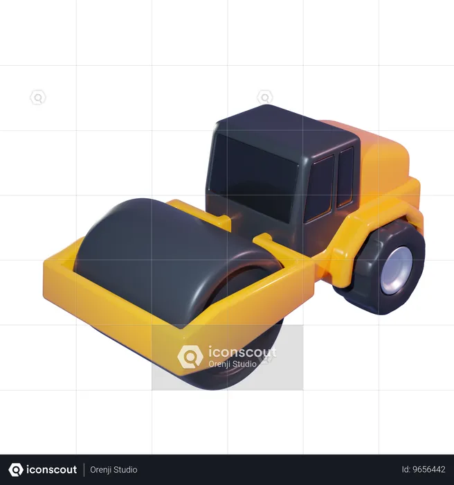 Road Roller  3D Icon