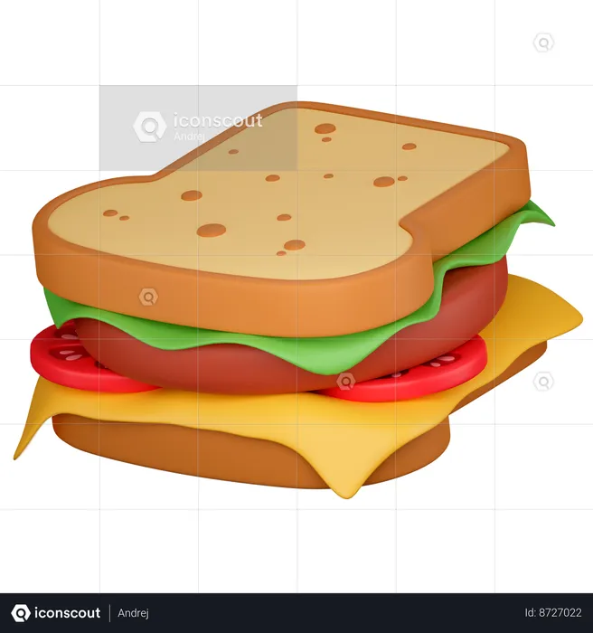 Sandwich  3D Icon