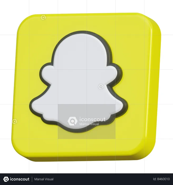 Snapchat Logo 3D Icon