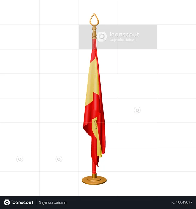 スペイン国旗 Flag 3D Icon