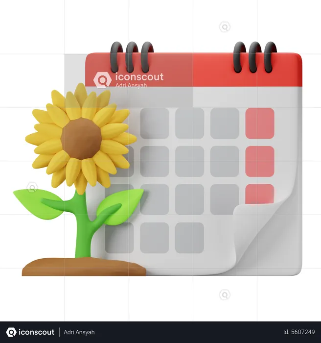 Spring  3D Icon