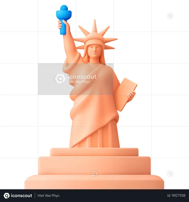 Statue of Liberty  3D Icon