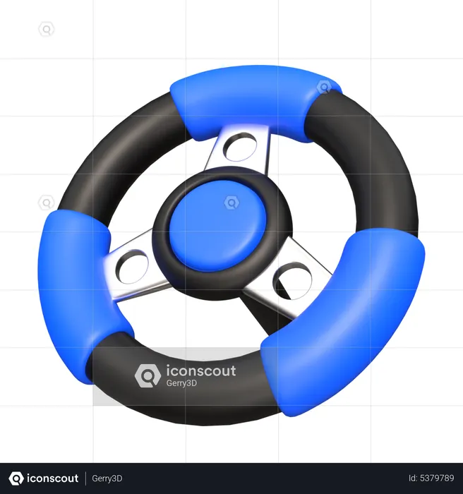 Steering Wheel  3D Icon