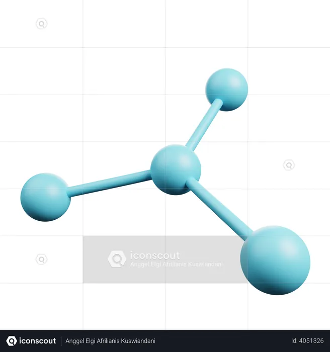 Structure moleculaire  3D Illustration