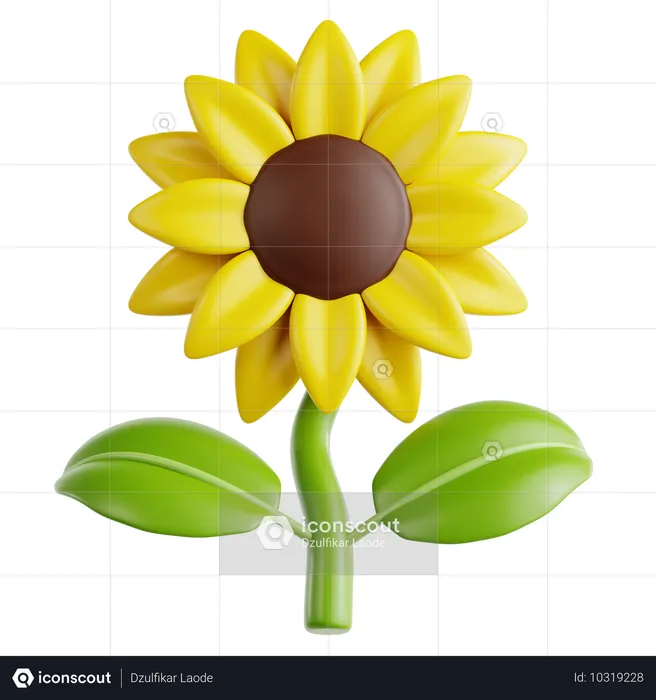 Sunflower  3D Icon