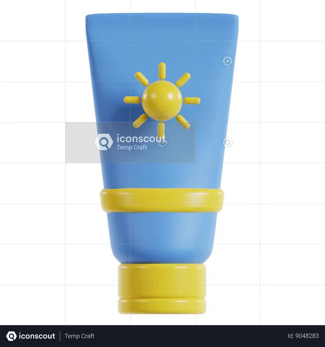 Sunscreen Lotion  3D Icon