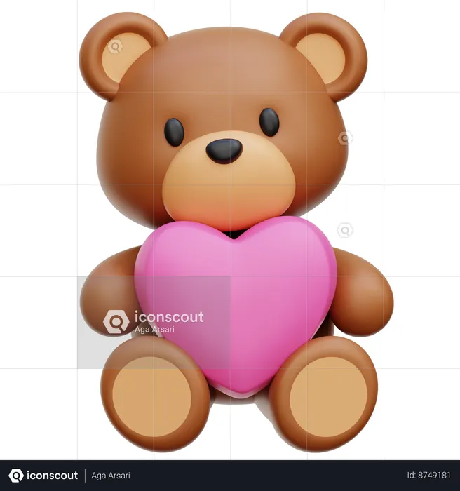 Teddy Bear  3D Icon