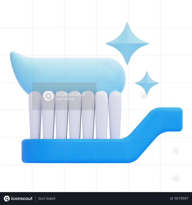 Toothbrush  3D Icon