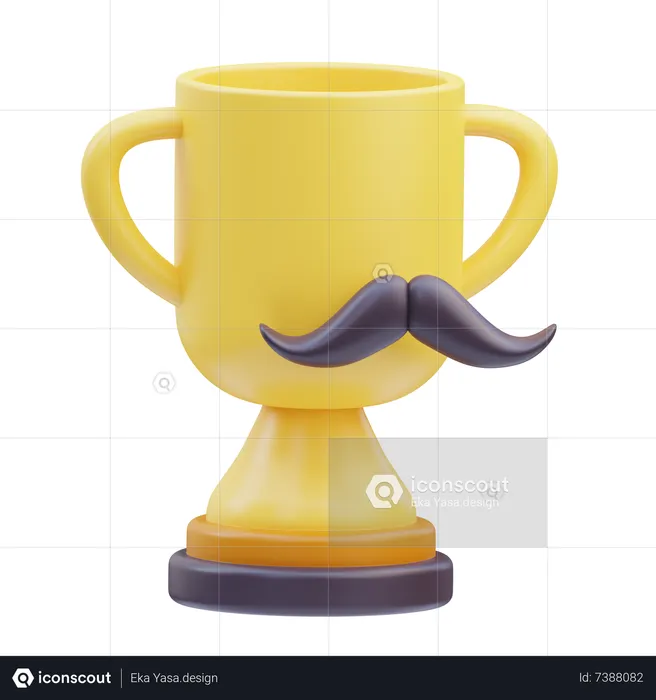 Trofeo del día del padre  3D Icon