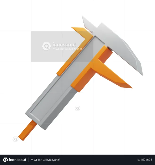 Vernier Caliper  3D Icon