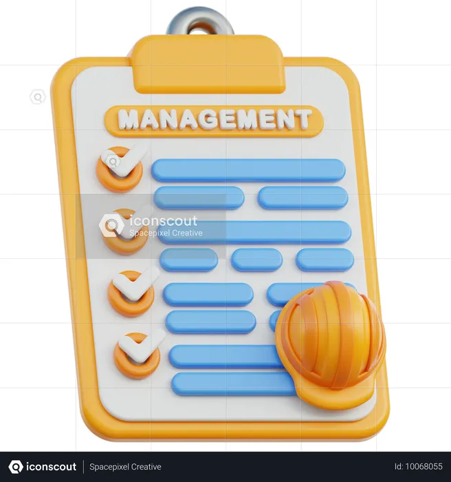 Worker Management  3D Icon