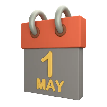 1er mai  3D Icon