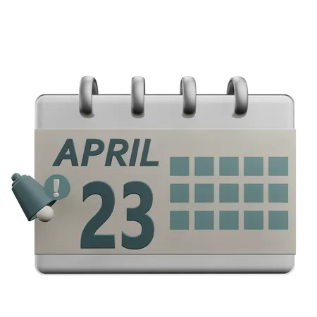 23 april  3D Icon