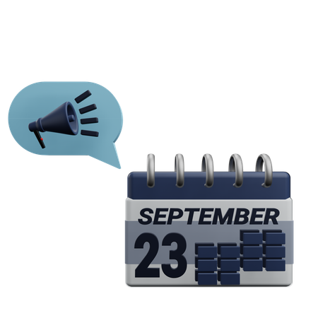 23 september  3D Icon