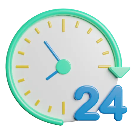 24 Hours delivery  3D Icon