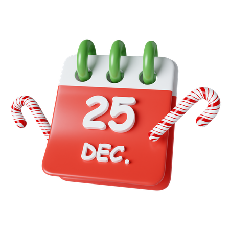 25 décembre  3D Icon