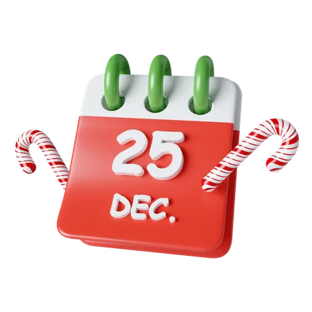 25 décembre  3D Icon