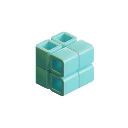 3 D Cube  3D Icon