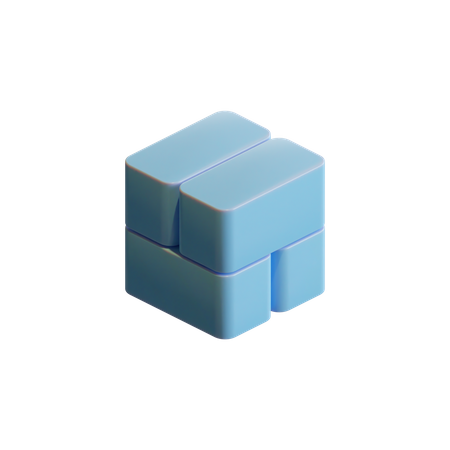 3 D Cube  3D Icon