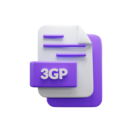 3 Gp File  3D Icon