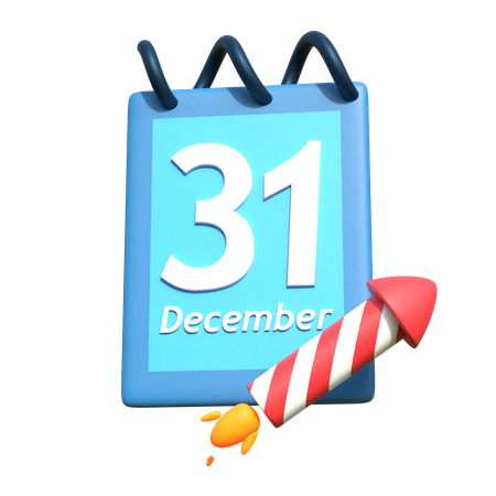 31st December  3D Illustration