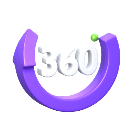 360 rotação  3D Icon