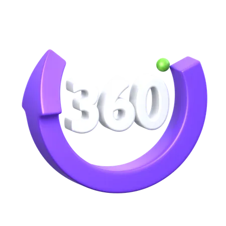 360 rotação  3D Icon