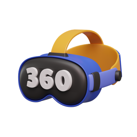 360 Vr Goggles  3D Icon