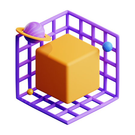 3Dキューブ  3D Icon