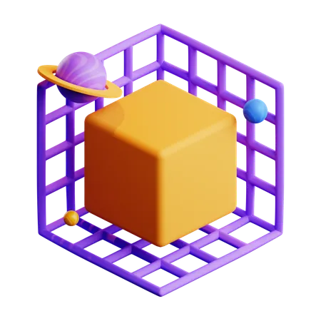 3Dキューブ  3D Icon