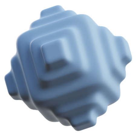 3D-Würfel, abstrakte Form  3D Icon