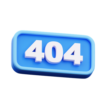 404  3D Icon