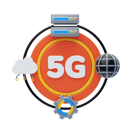 Ecosistema 5G  3D Icon