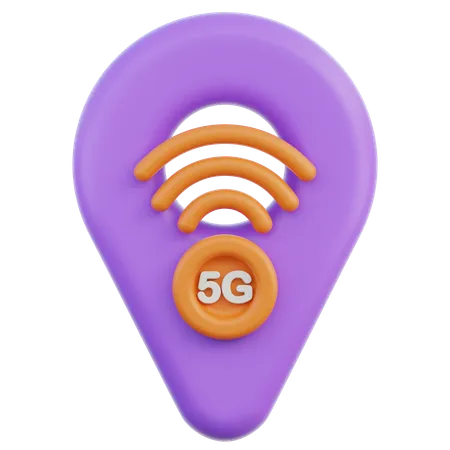 Ubicación 5g  3D Icon