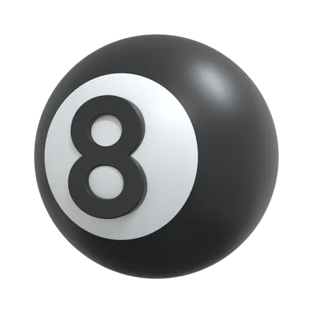 Bola 8  3D Icon