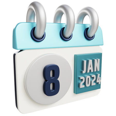 8 de enero de 2024  3D Icon