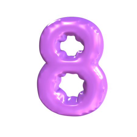 Numero 8  3D Icon