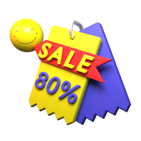 80% Discount  3D Icon