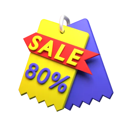 80% Discount  3D Icon