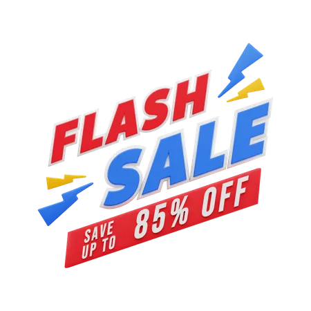 85 Percent Flash Sale  3D Sticker