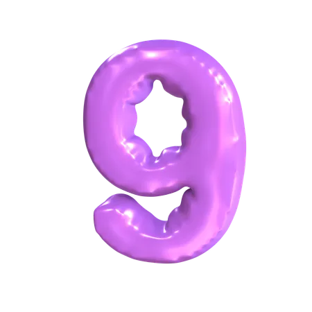 9번  3D Icon